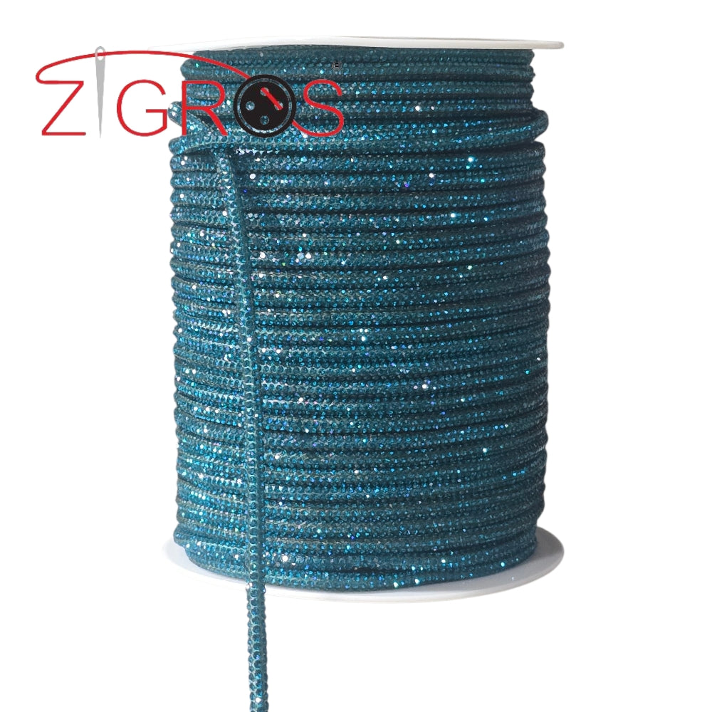 Tubolare Strass 4mm