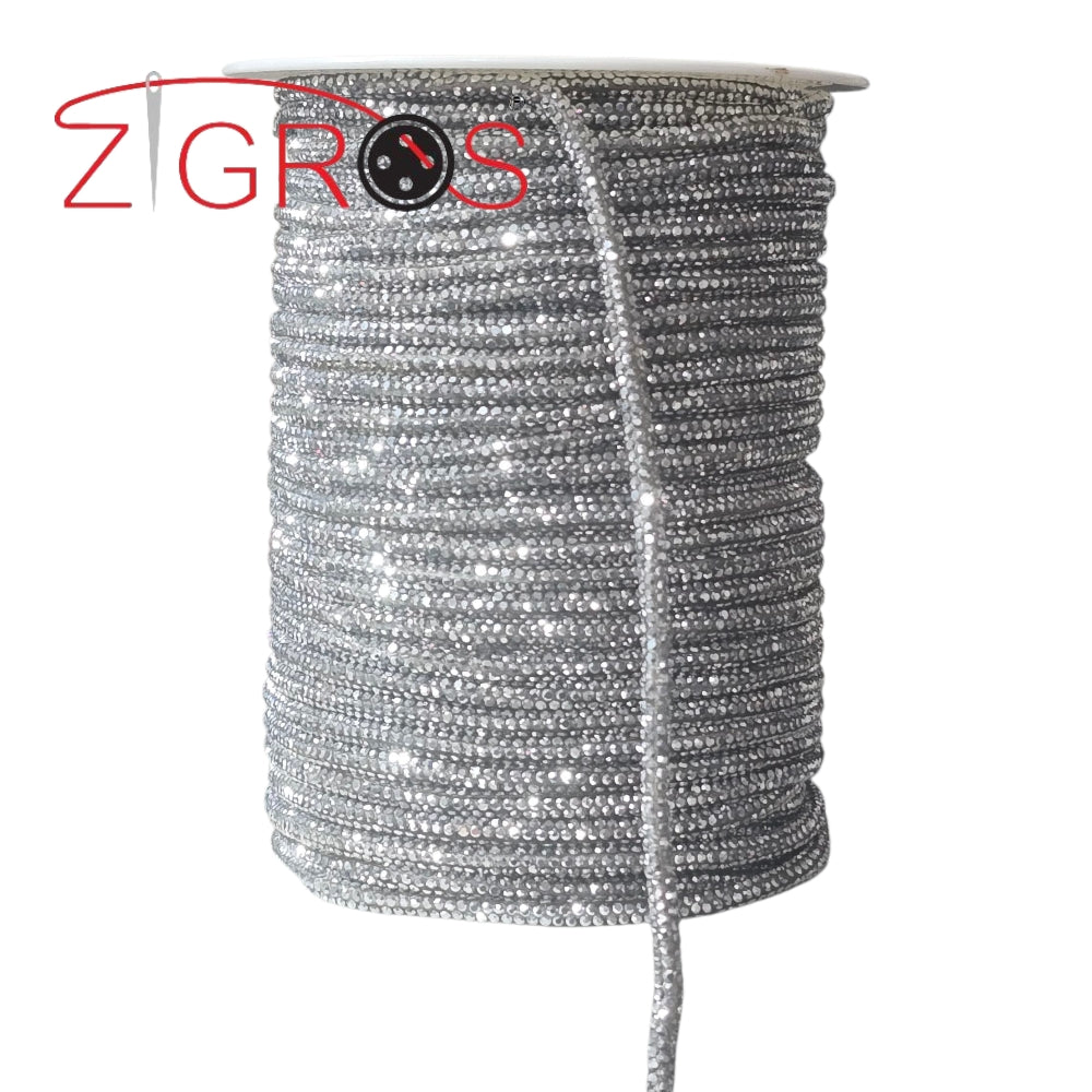 Tubolare Strass 4mm