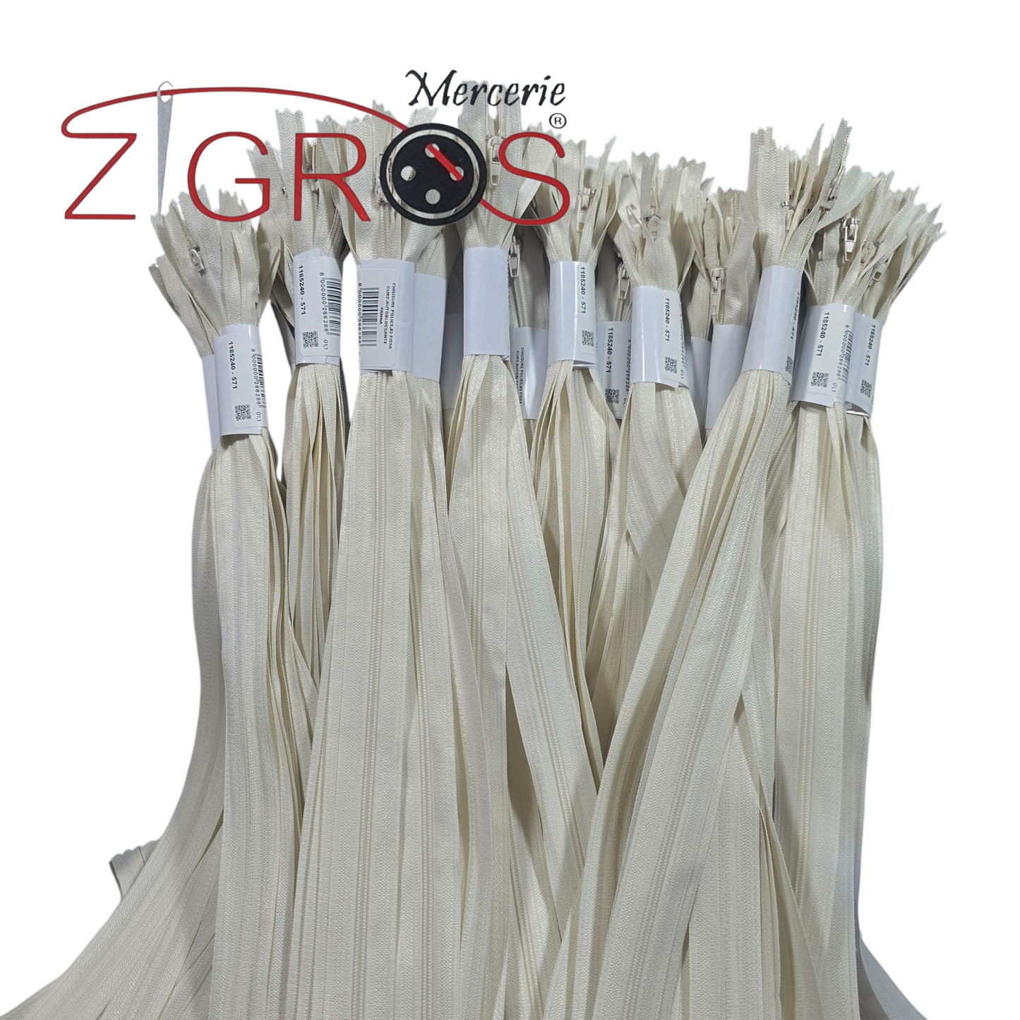 Cerniere Lampo Fissa 40cm 10pz