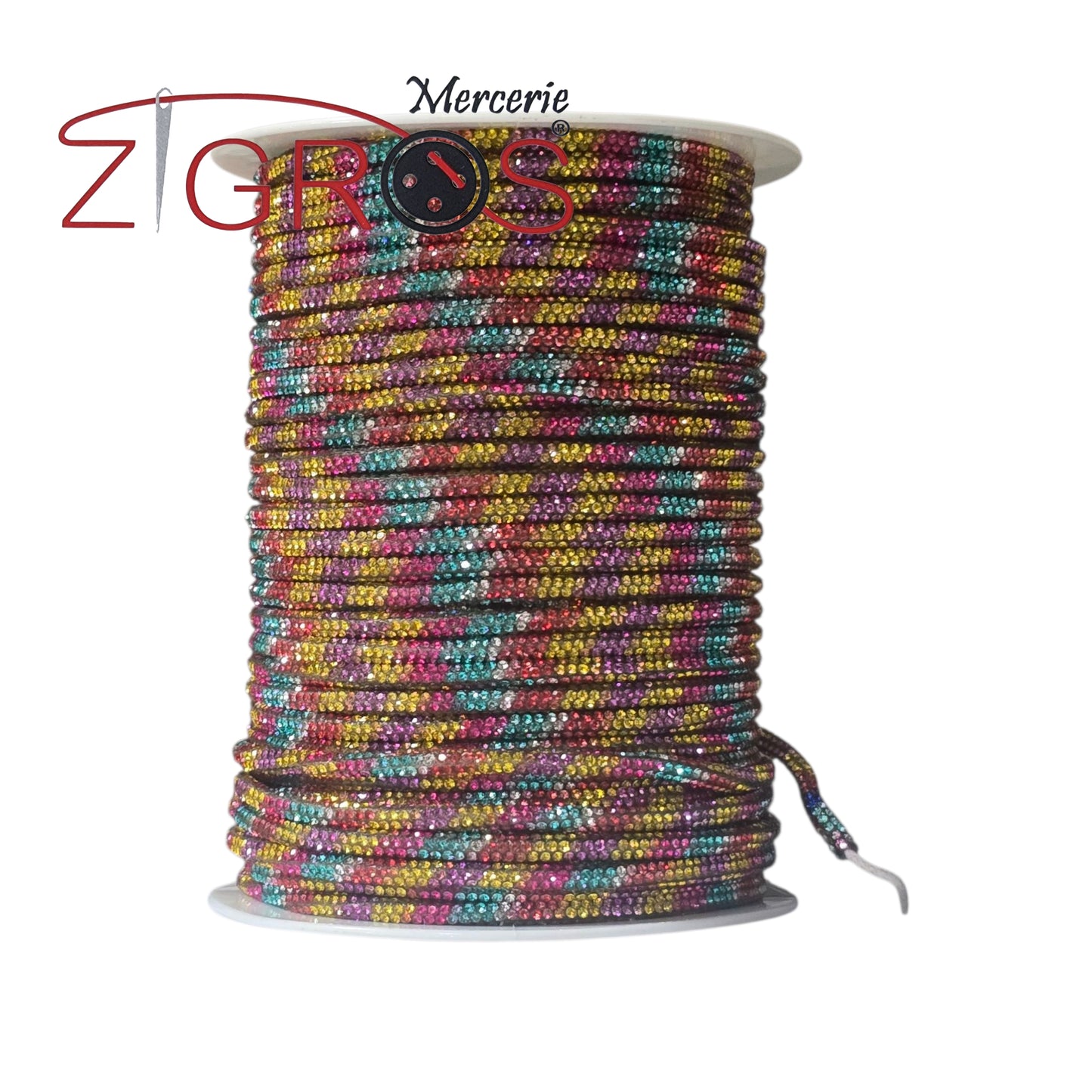 Tubolare Strass 4mm