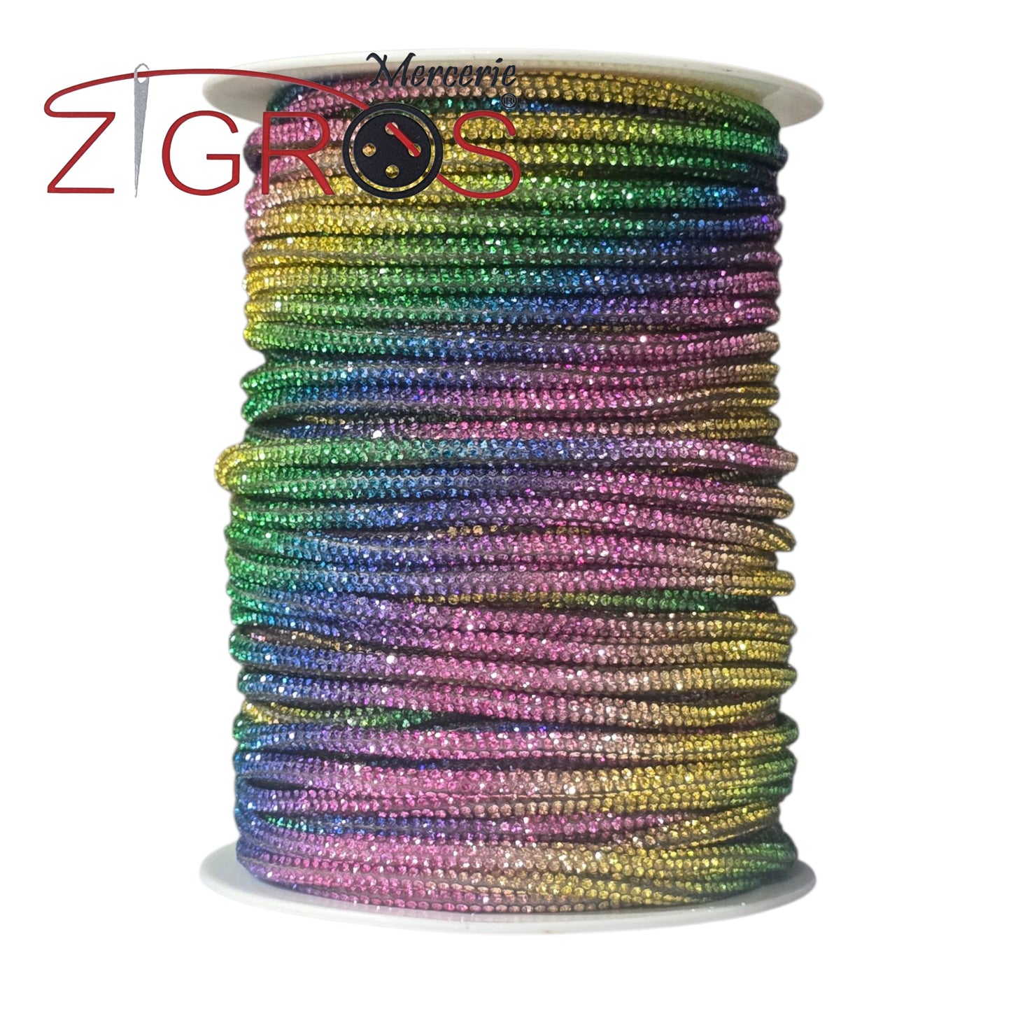 Tubolare Strass 4mm