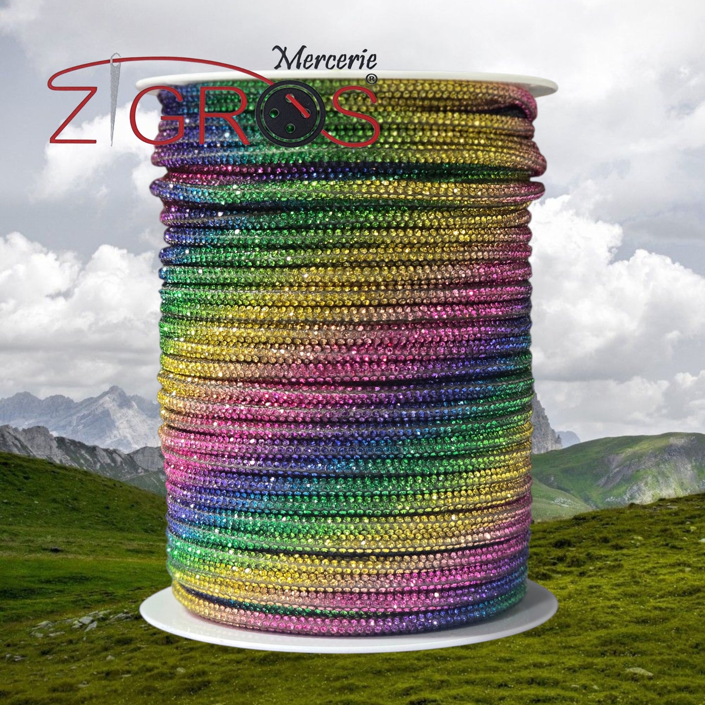 Tubolare Strass 4mm