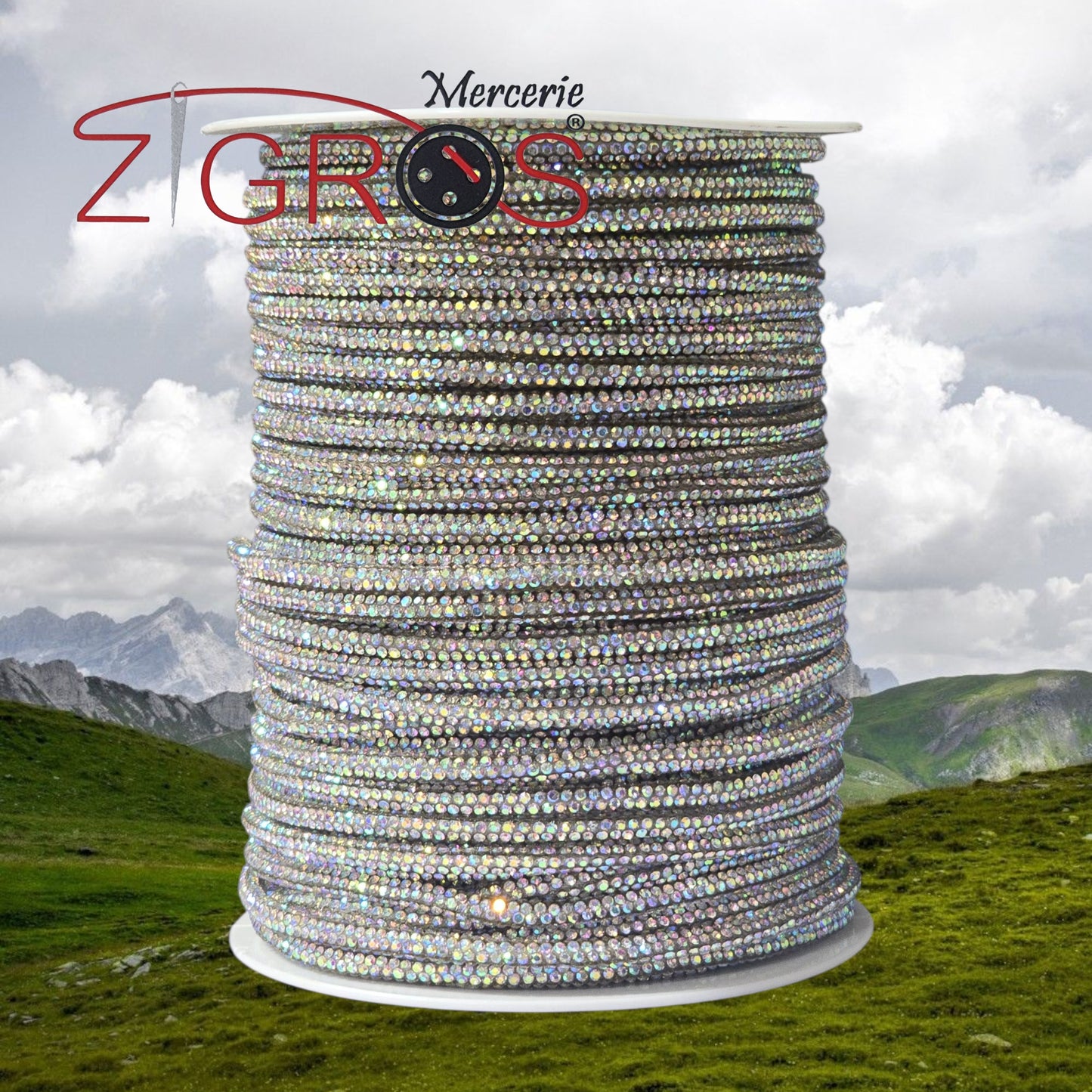 Tubolare Strass 4mm