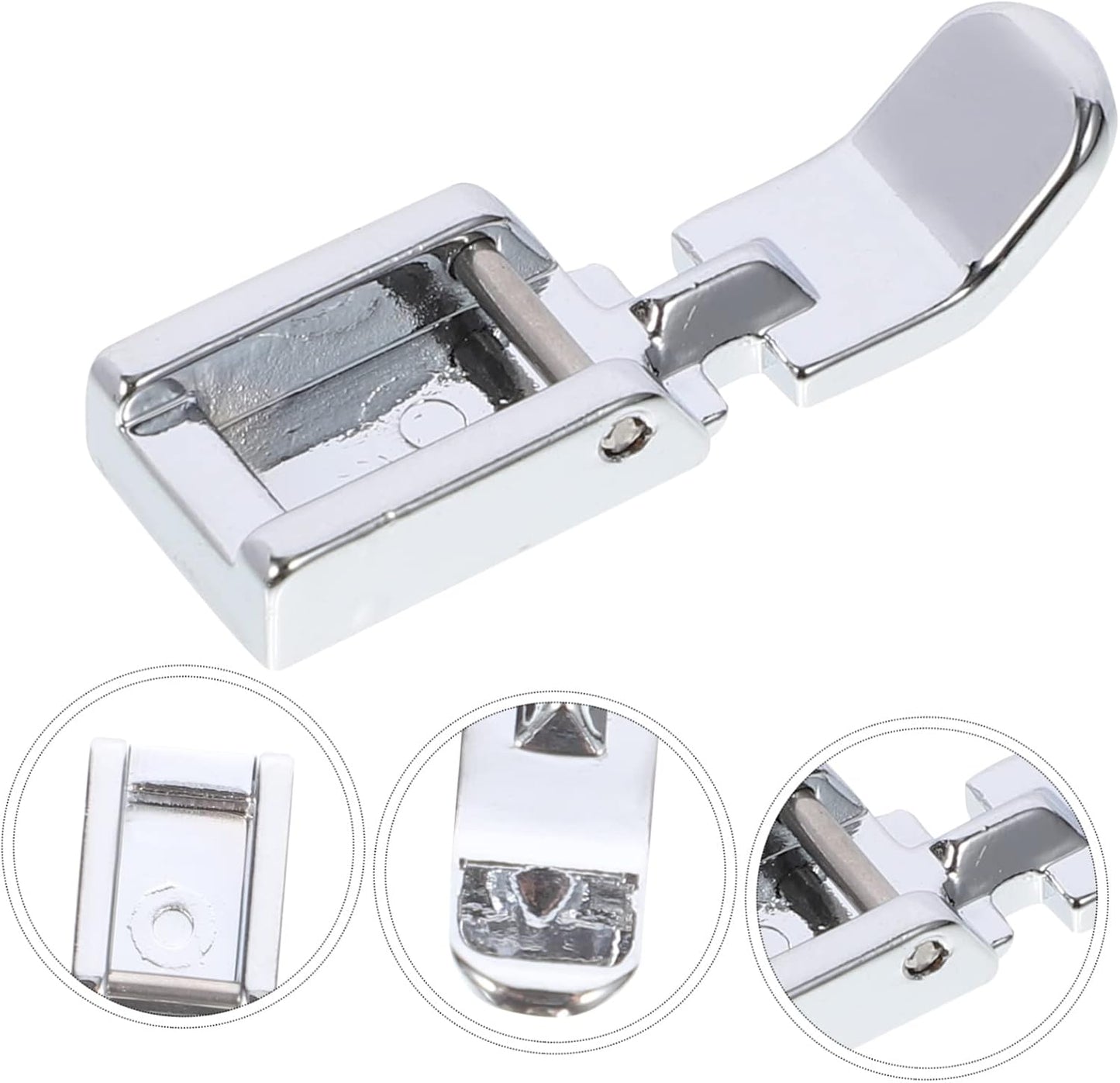 Piedino Zip Stretto in Metallo Resistente per Macchine da Cucire Domestiche Compatibile Brother Singer Babylock Semplice e Pratico per Cerniere...