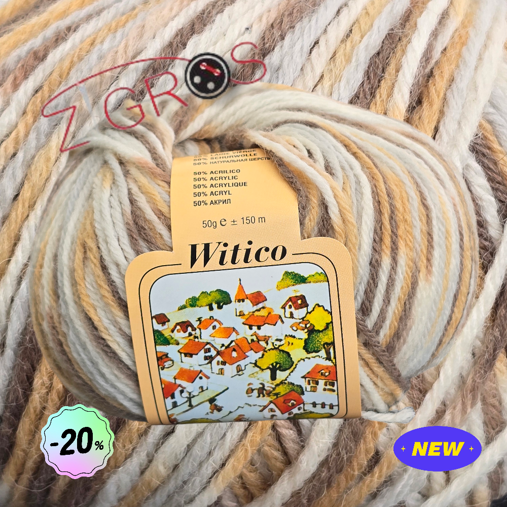 Witico Stam.50% pura lana vergine 50% acrilico