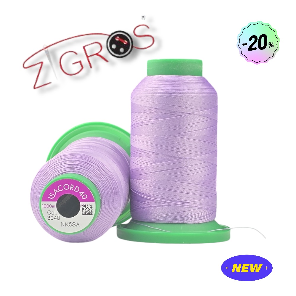 Cono di filo da ricamo Isacord n. 40-1000 m