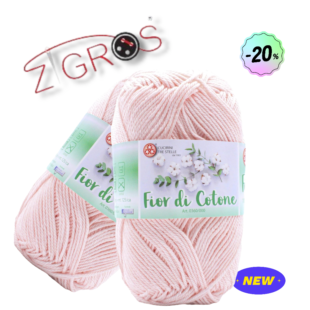 Fior-di-cotone-100% cotone 50gr 125mt