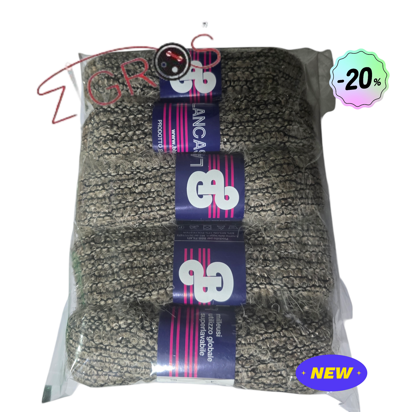 Fettuccia 83% Nylon 17%Polyestere 250gr