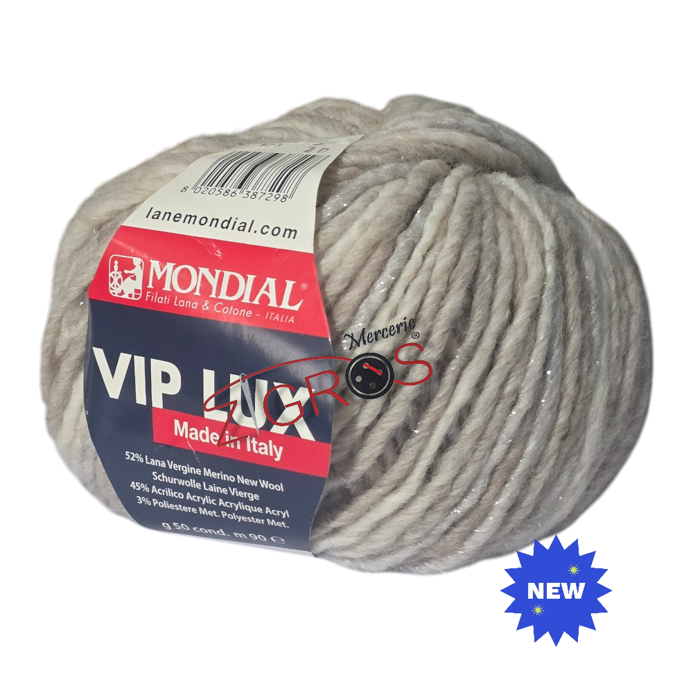 Vip Lux 52% Lana Vergine Merino 45% Acrilico 3% poliestere 50gr