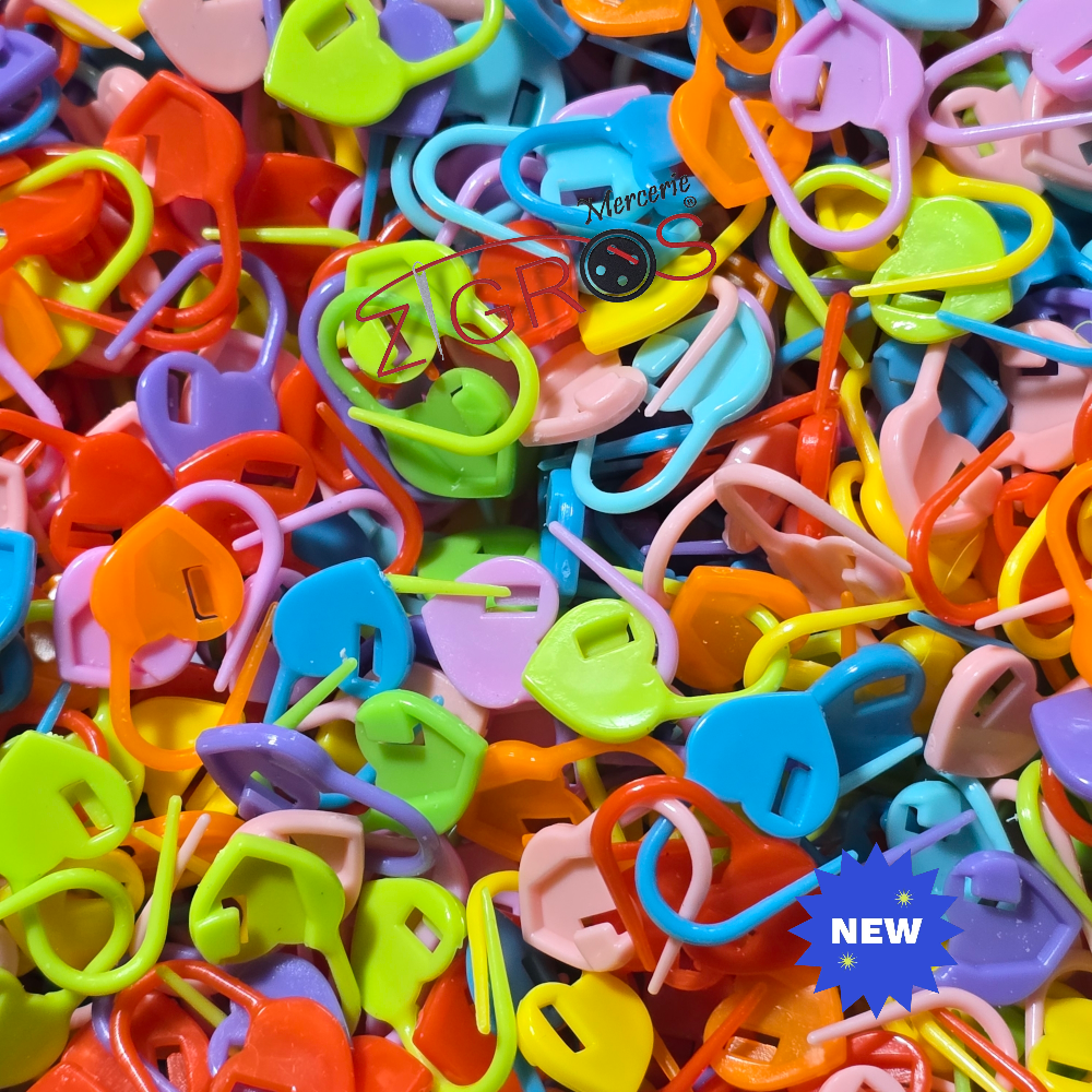segnapunti in plastica a colori per lavorare a maglia,30pz