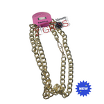 Catena in alluminio 120CM diamantata filo incrociato