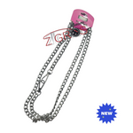 Catena in alluminio 120CM diamantata filo incrociato