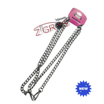 Catena in alluminio 120CM diamantata filo incrociato