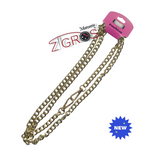 Catena in alluminio 120CM diamantata filo incrociato