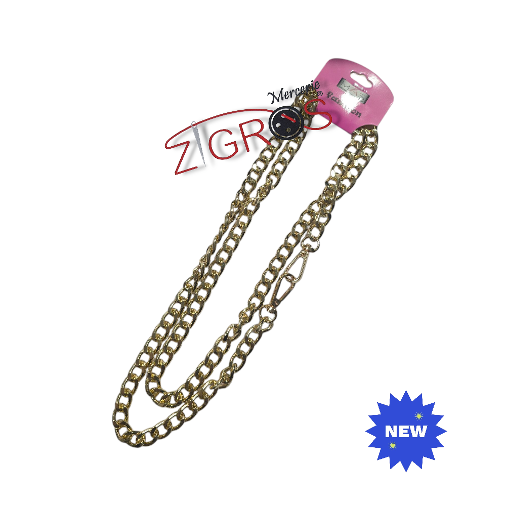 Catena in alluminio 120CM diamantata filo incrociato