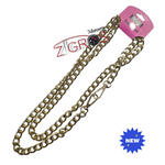 Catena in alluminio 120CM diamantata filo incrociato