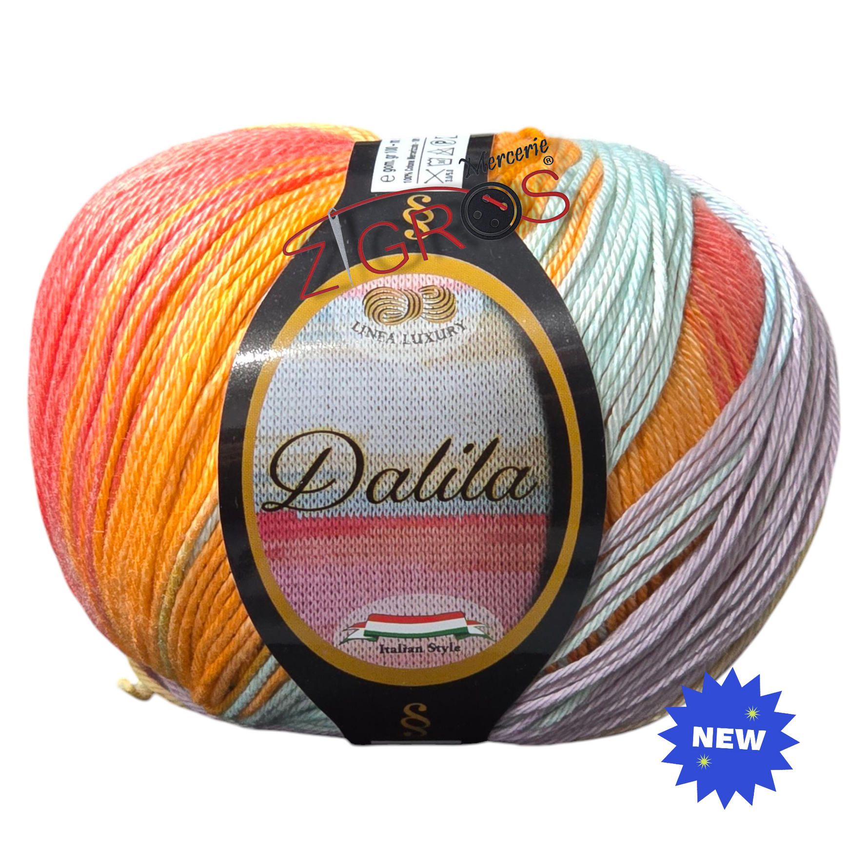 Dalila – Filato in 100% Cotone 100gr 260mt