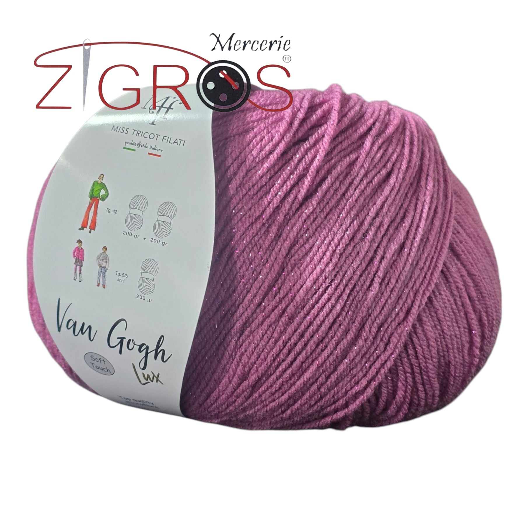 Van Gogh Lux. 97%PC microfibra 3% PL met. gom.gr.200