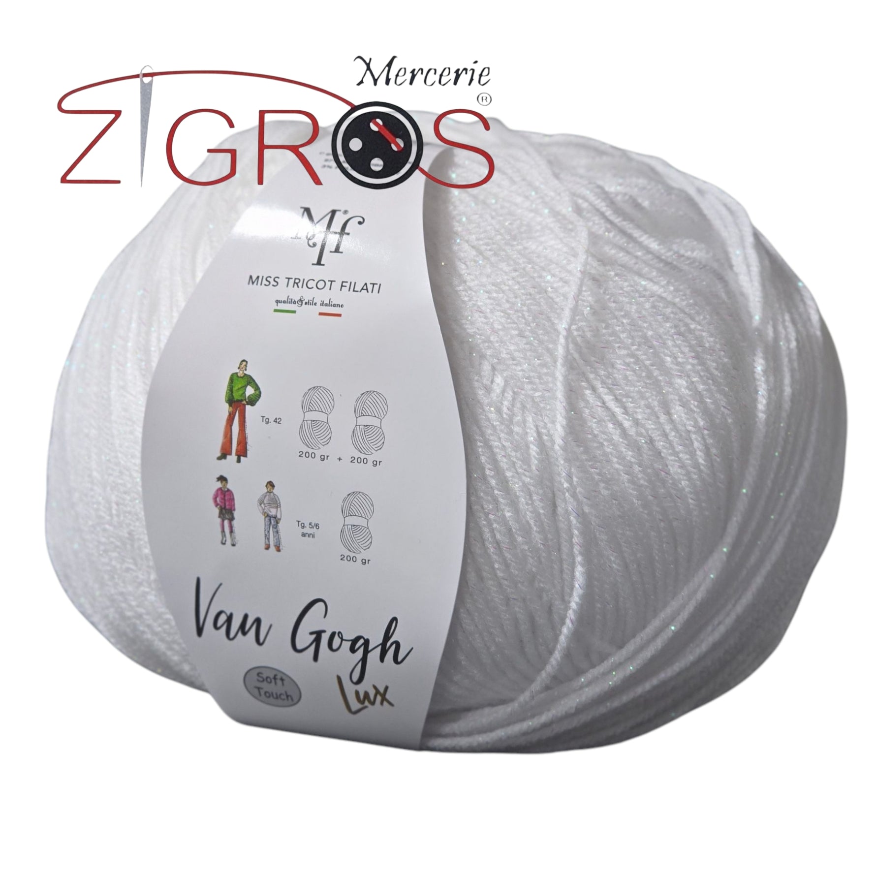 Van Gogh Lux. 97%PC microfibra 3% PL met. gom.gr.200