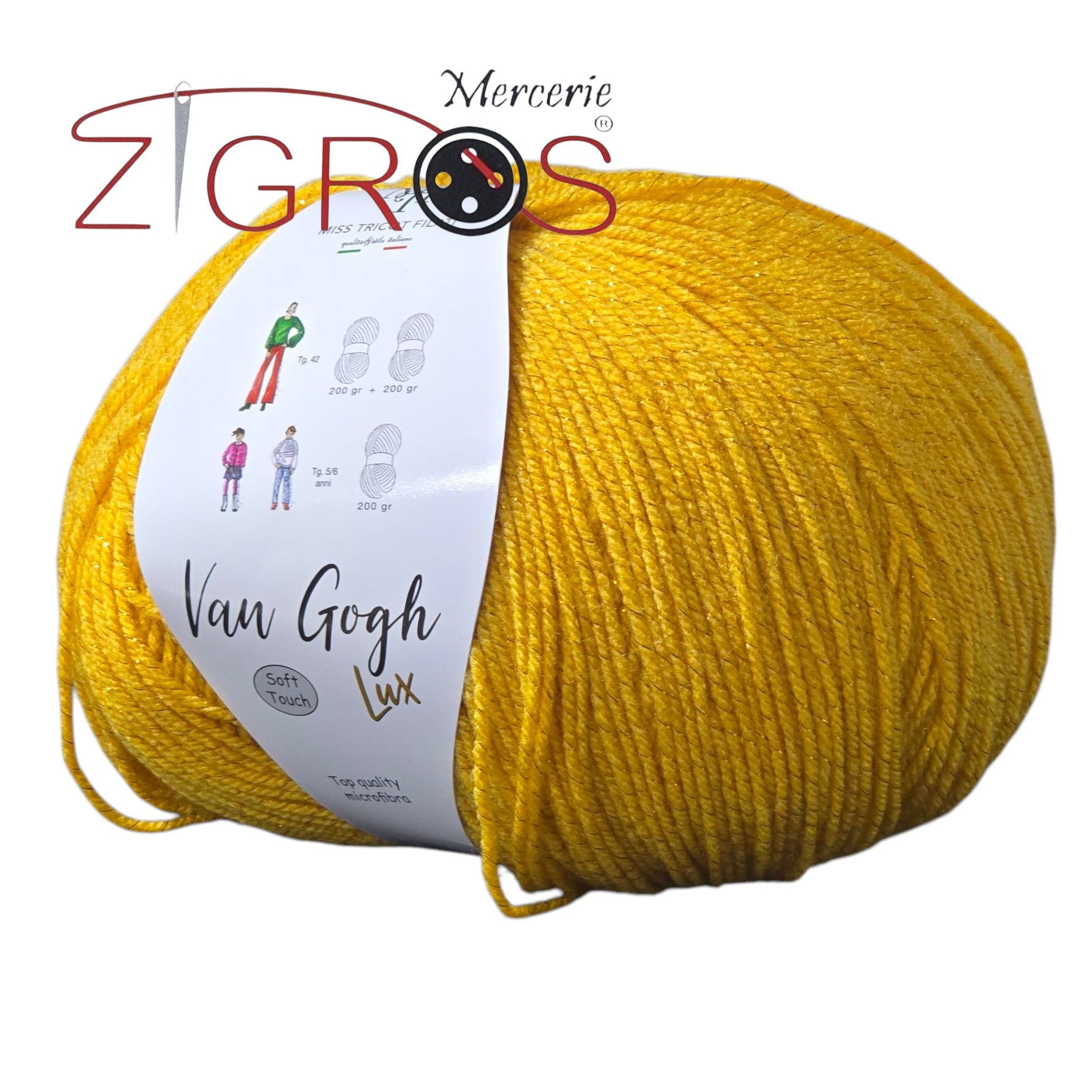 Van Gogh Lux. 97%PC microfibra 3% PL met. gom.gr.200