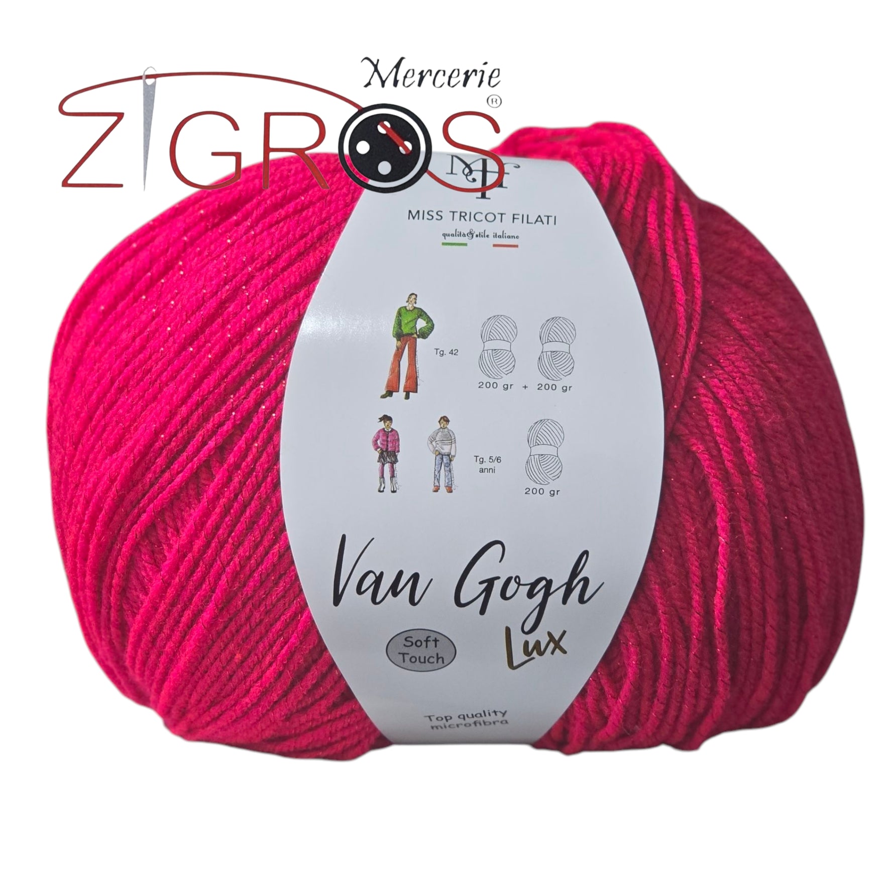 Van Gogh Lux. 97%PC microfibra 3% PL met. gom.gr.200