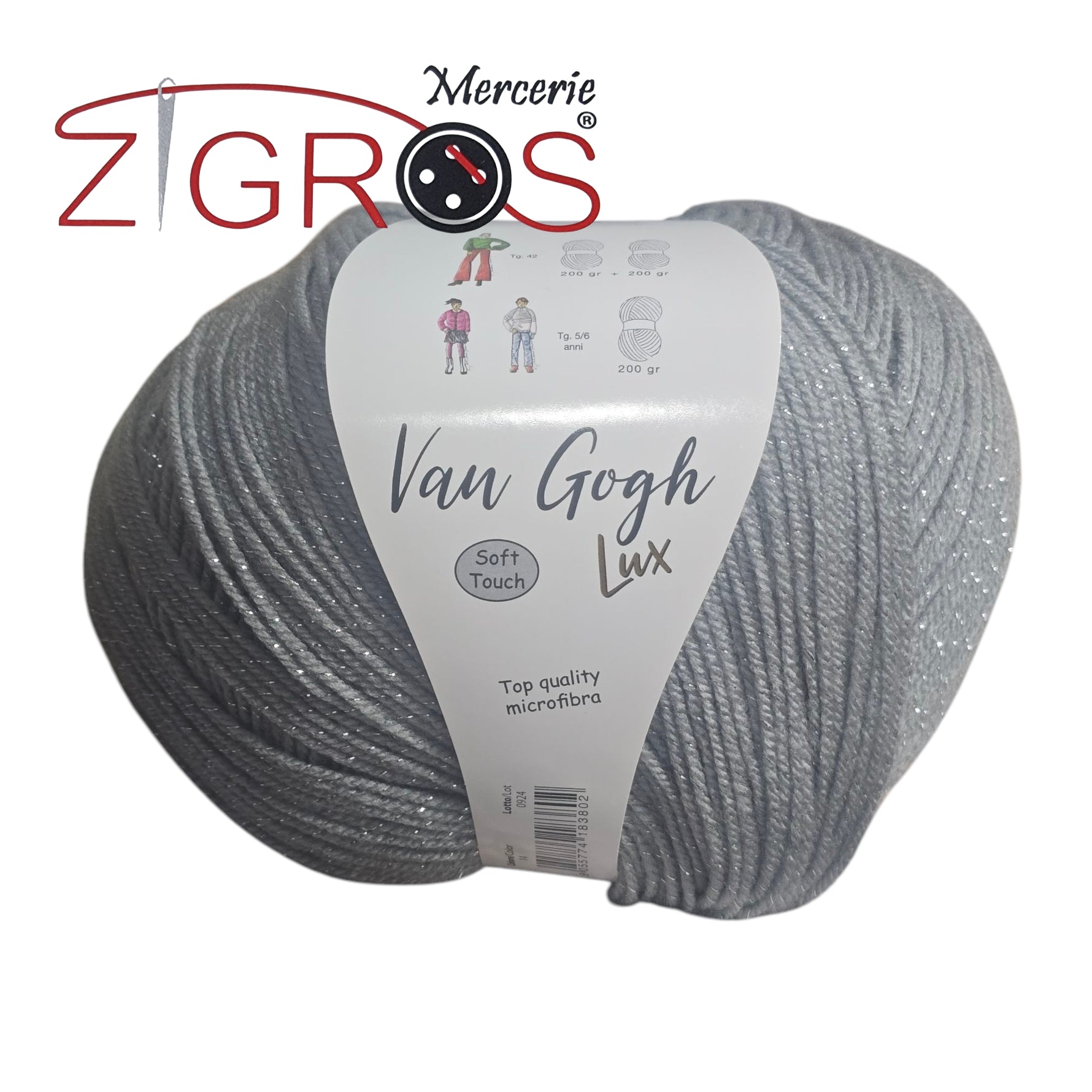 Van Gogh Lux. 97%PC microfibra 3% PL met. gom.gr.200