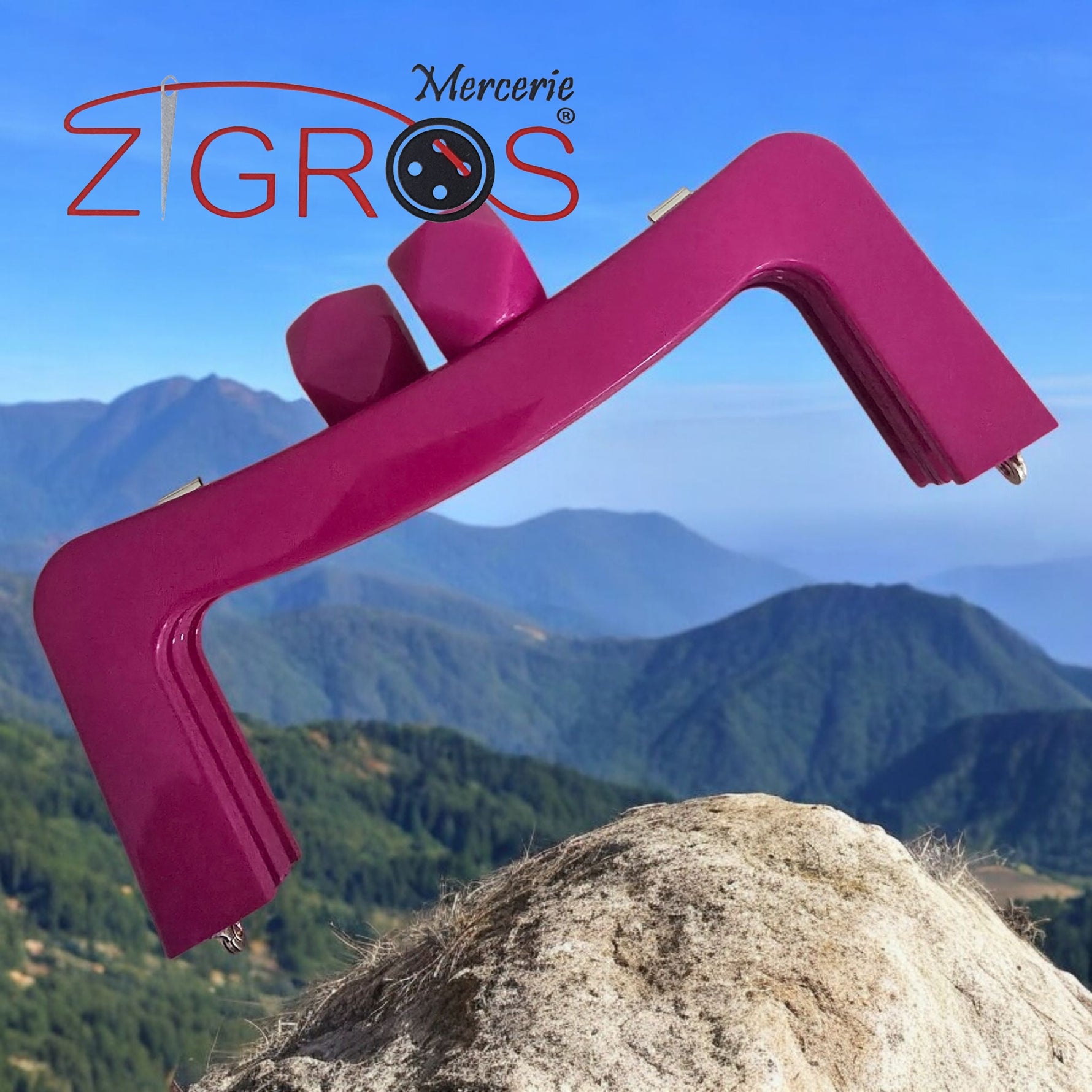 Chiusura in resina acrilica da 8 pollici Telaio della borsa Mint