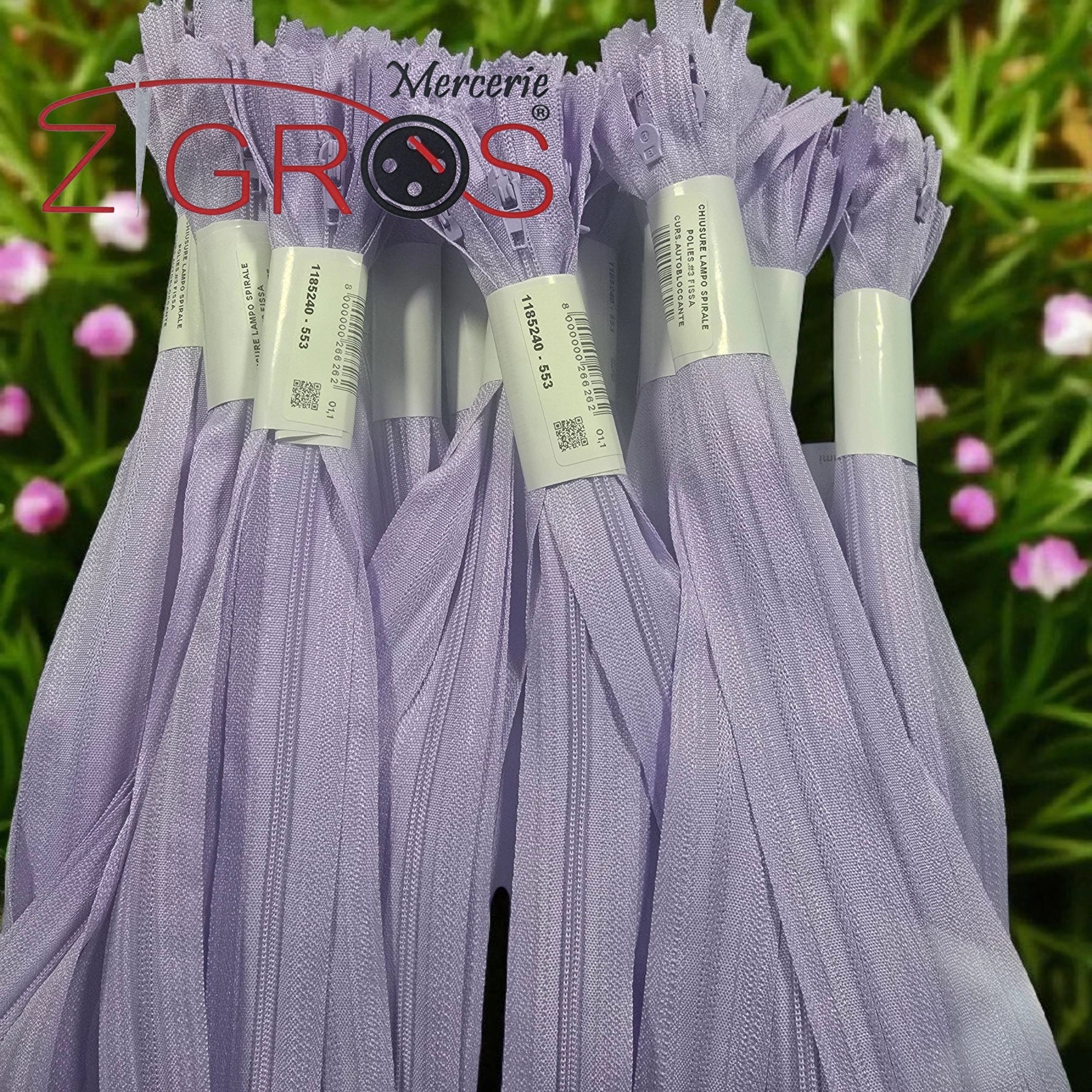 CHIUSURE LAMPO SPIRALE POLIES.#3 FISSA CURS.AUTOBLOCCANTE