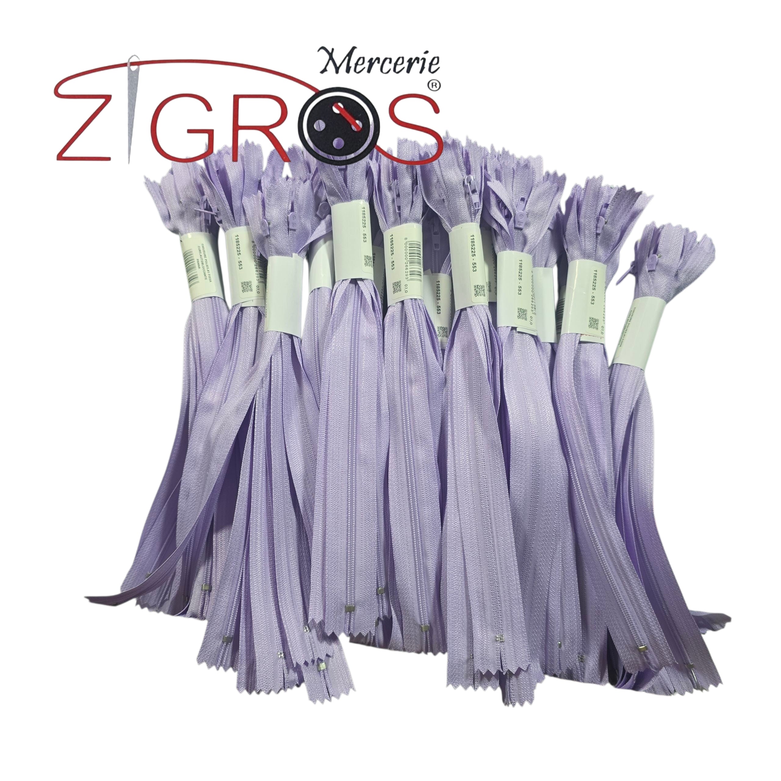 Cerniere Lampo Fissa 25cm 10pz