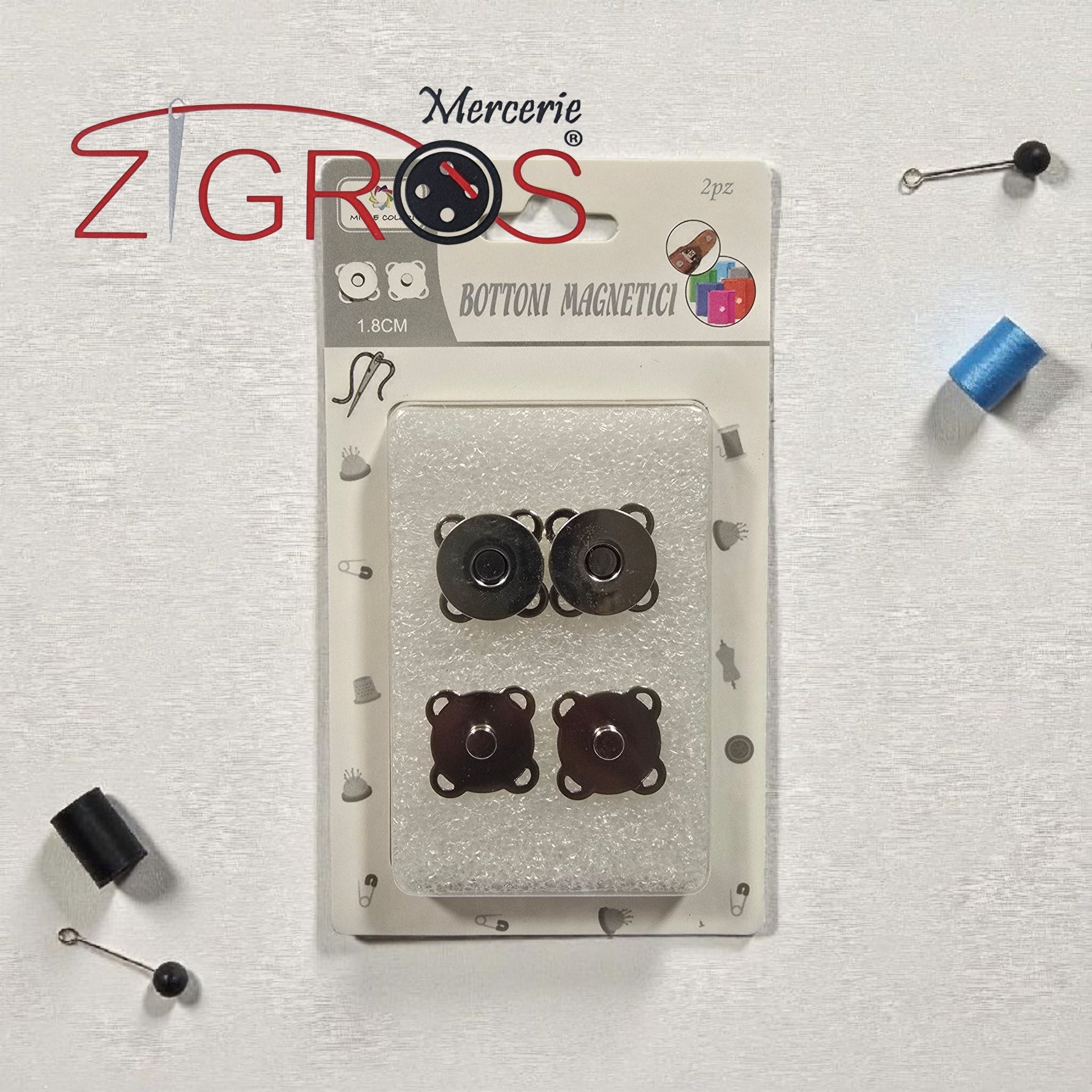 BOTTINI MAGNETICI 1.8CM 21P