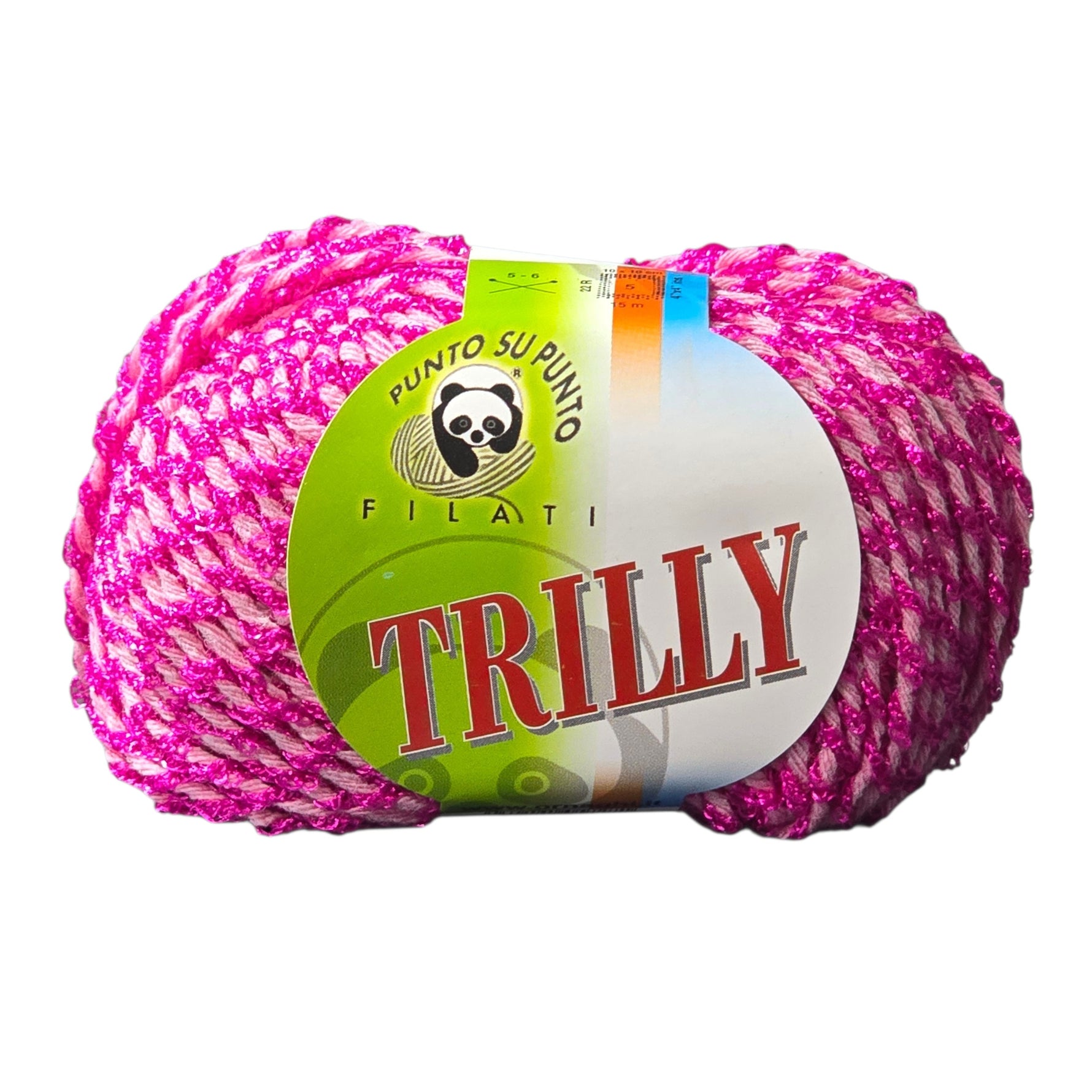 TRILLY 60% POLIAMIDE 25% COTONE 15% ACRILICO Gomitolo da 50 gr. (+|- 85 mt.)