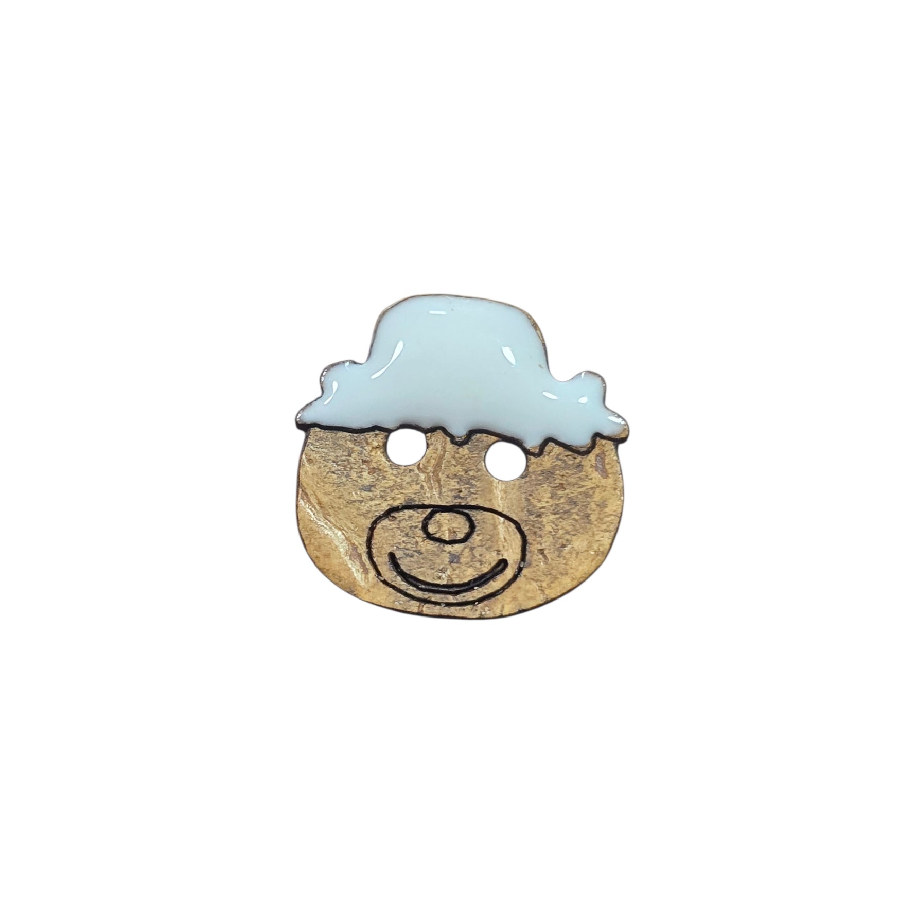 BOTTONI COCCO ORSO 15X15:MM