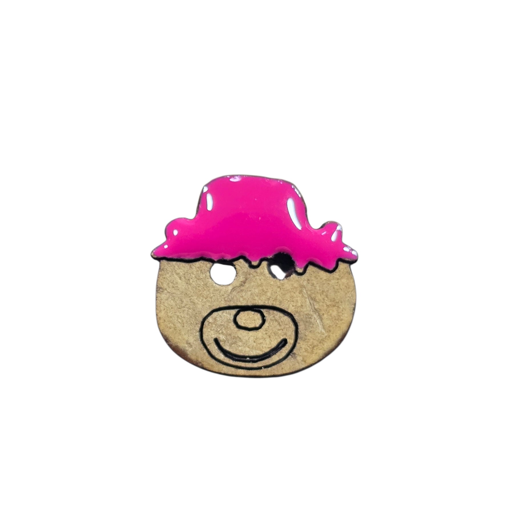 BOTTONI COCCO ORSO 15X15:MM