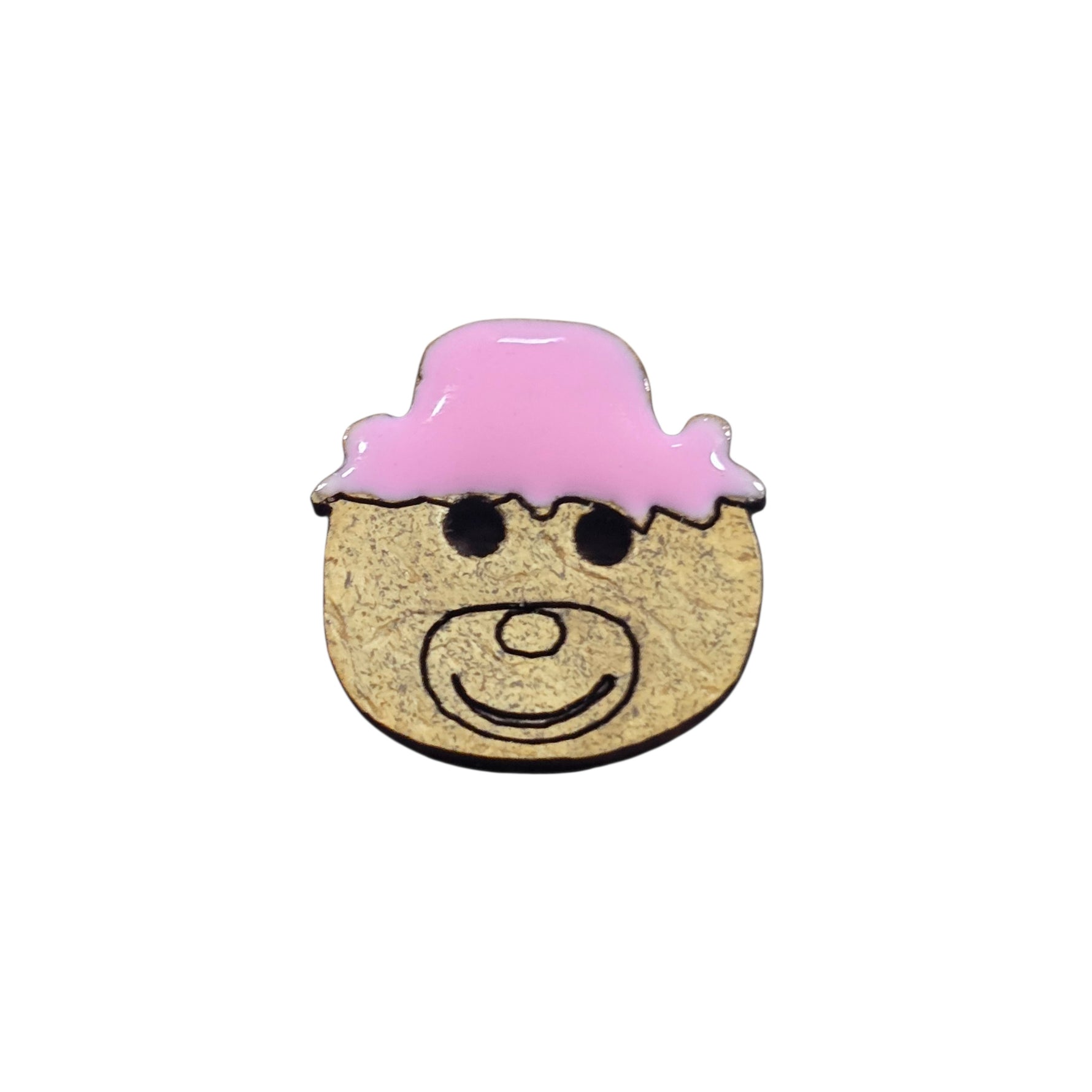 BOTTONI COCCO ORSO 15X15:MM