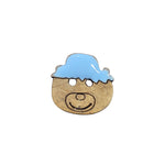 BOTTONI COCCO ORSO 15X15:MM