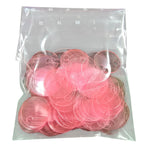 PAILLETTES 25 MM IN CONFEZIONI 50 GR.  PER LAVORI DI CUCITO, BORSE