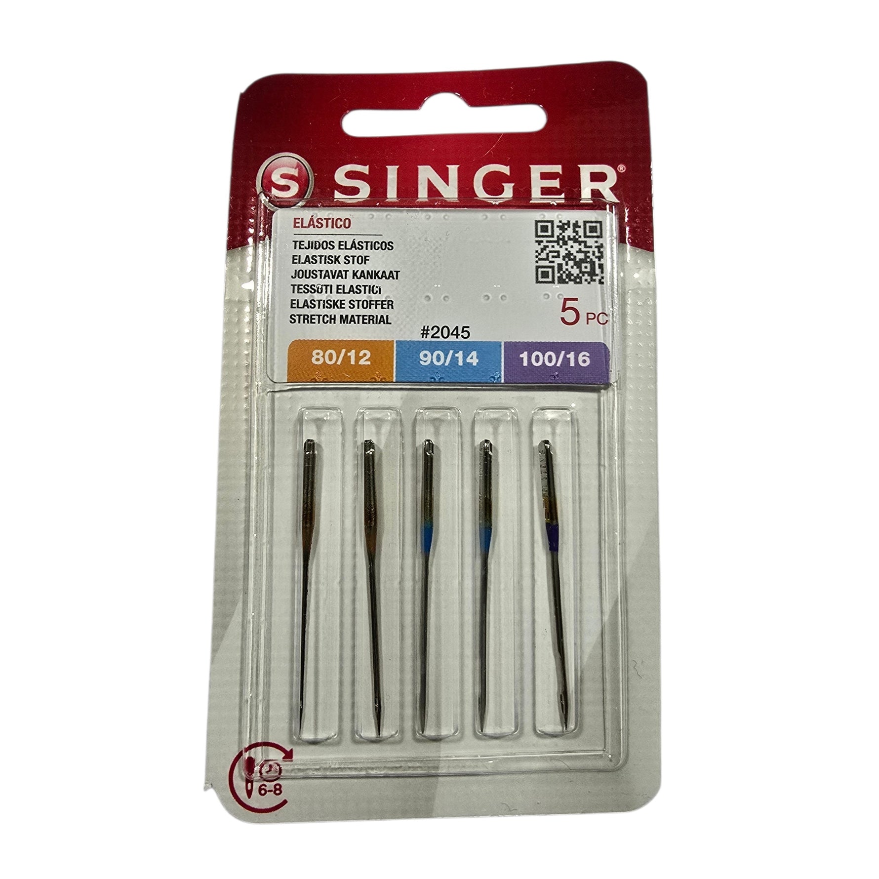 Aghi Singer 2045 Tessuto Elastico 80-90-100
