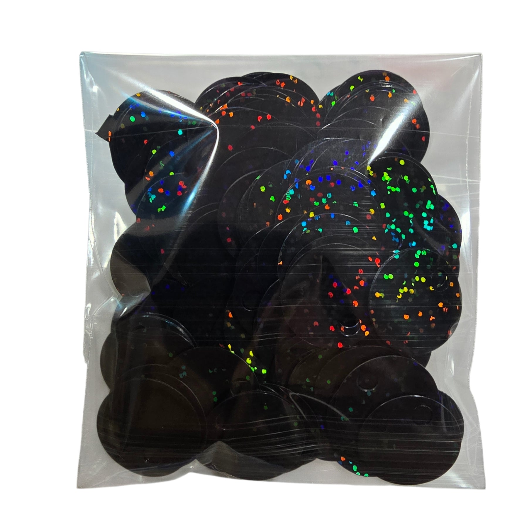 PAILLETTES 25 MM IN CONFEZIONI 50 GR.  PER LAVORI DI CUCITO, BORSE