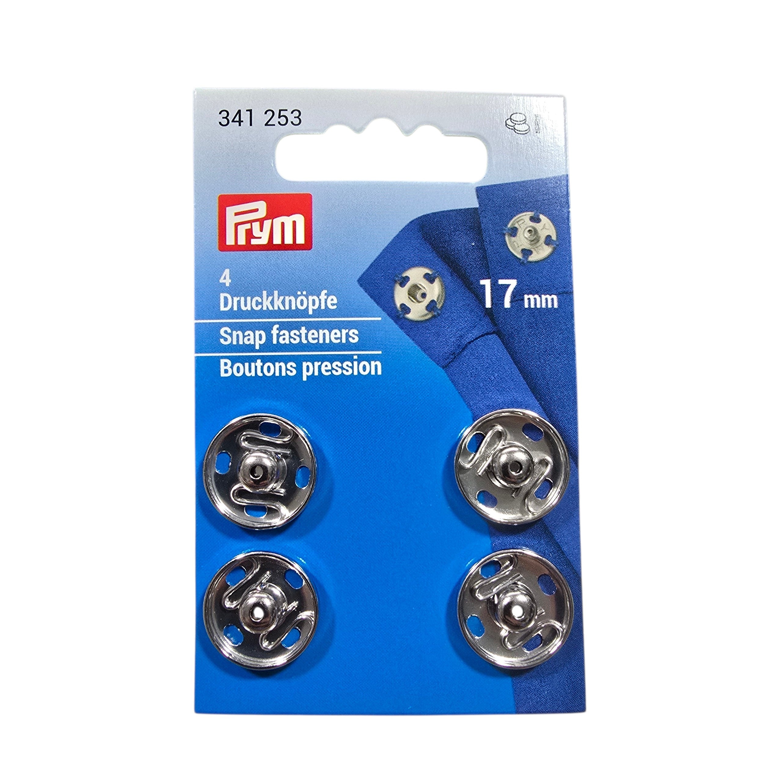 PRYM 341253-BOTTONI AUTOMATICI DA CUCIRE, DIAMETRO Ø 7 MM,