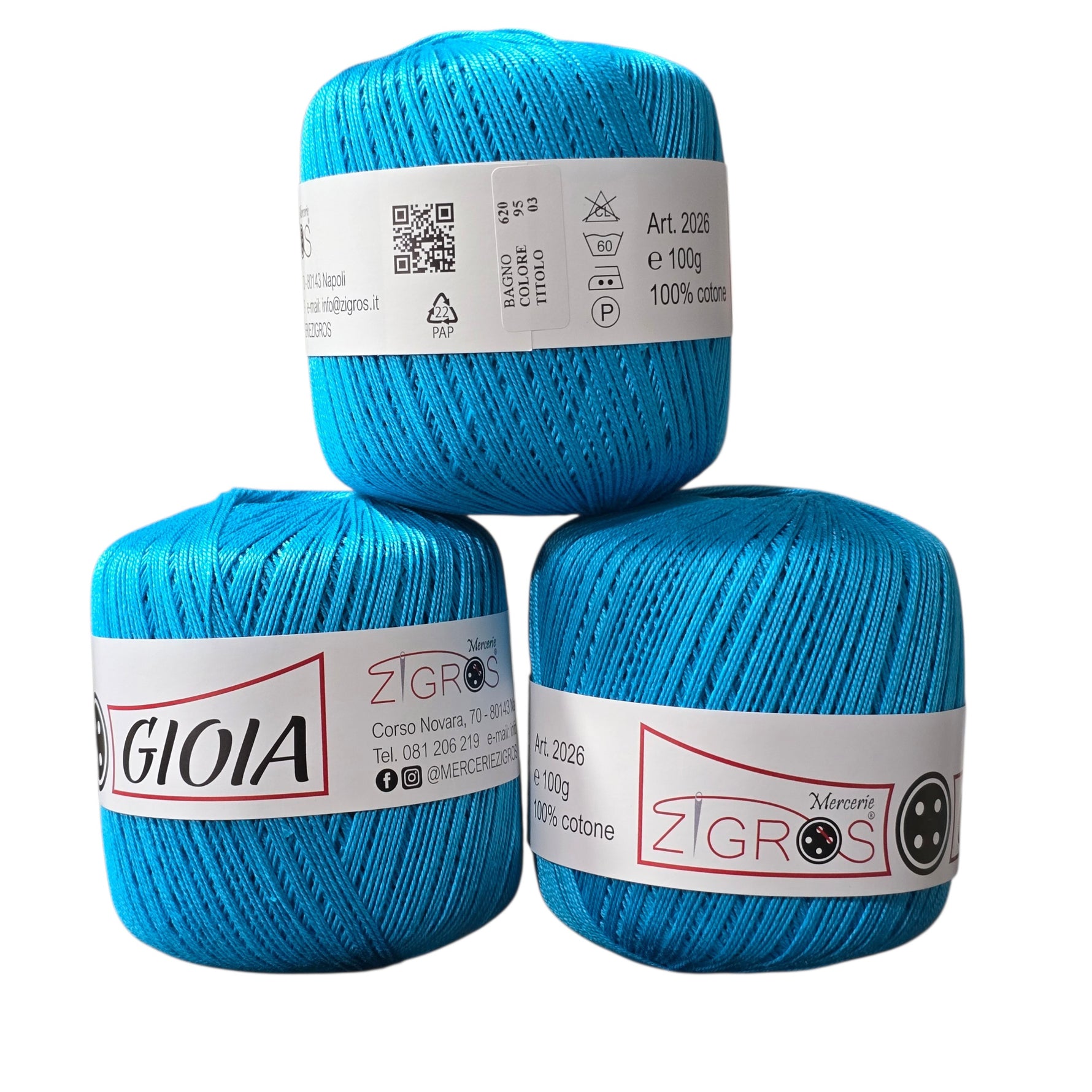 FILO DI SCOZIA GIOIA N. 3 COTONE 100% 100gr