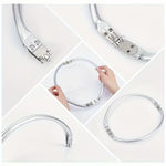 CHIUSURA METALLICA MEZZALUNA IN LEGA