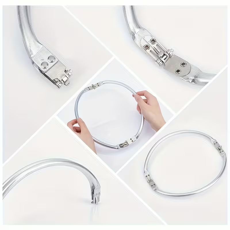 CHIUSURA METALLICA MEZZALUNA IN LEGA