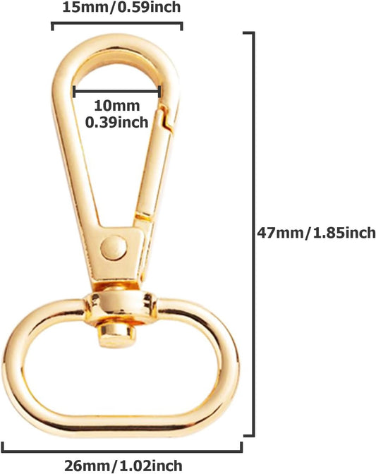 moschettoni d'oro per Borse,Coppia