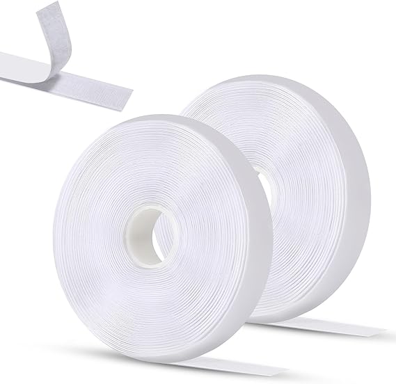 VELCRO NON ADESIVO ROTOLO 25 METRI UNCINO 20MM