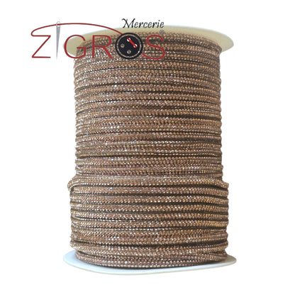 Tubolare Strass 4mm