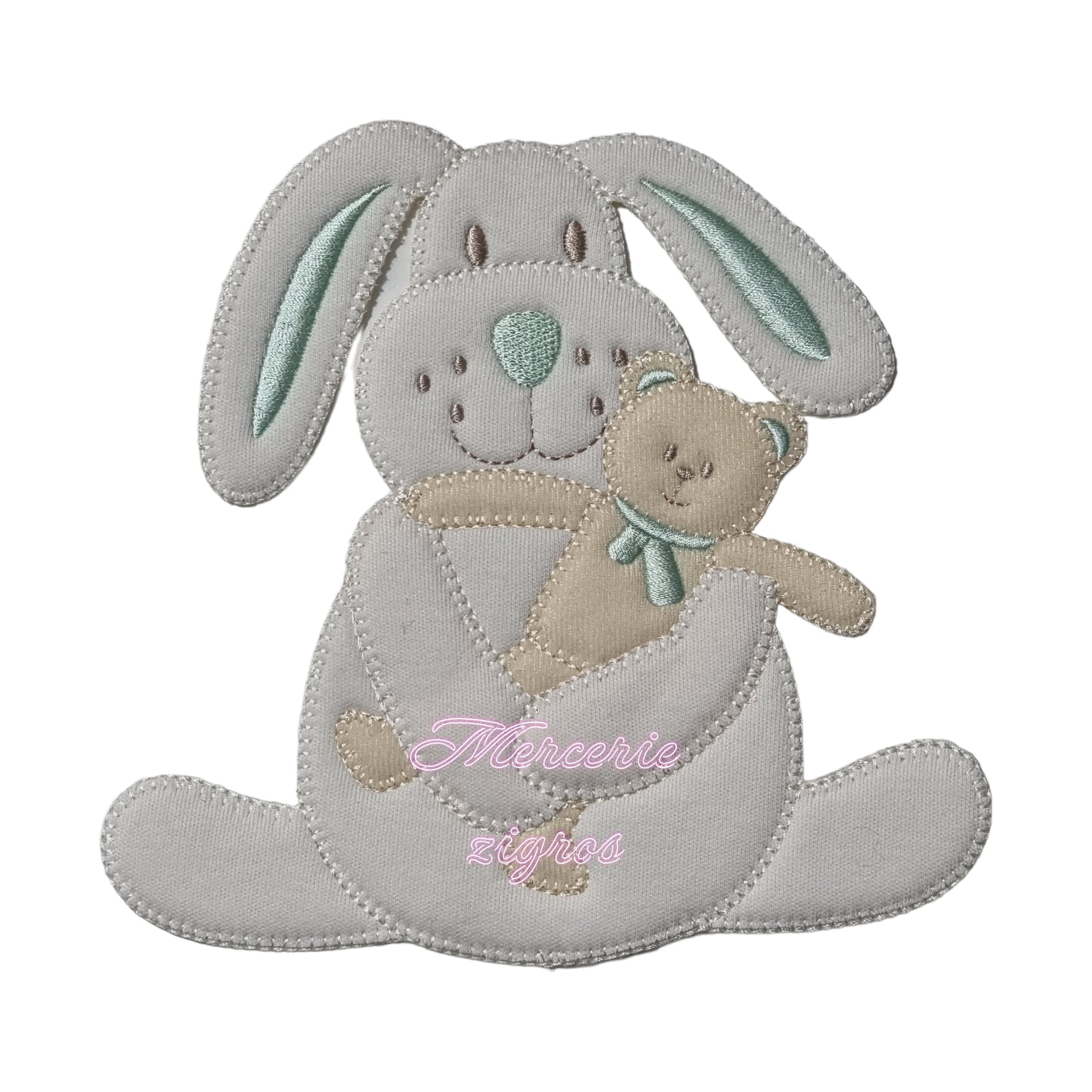 Appl.Baby Coniglio 16x13 cm