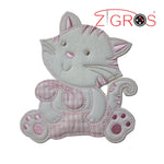 Disegni Termoadesivi - Tenero Gatto Panna 14x17cm