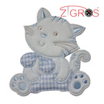 Disegni Termoadesivi - Tenero Gatto Panna 14x17cm