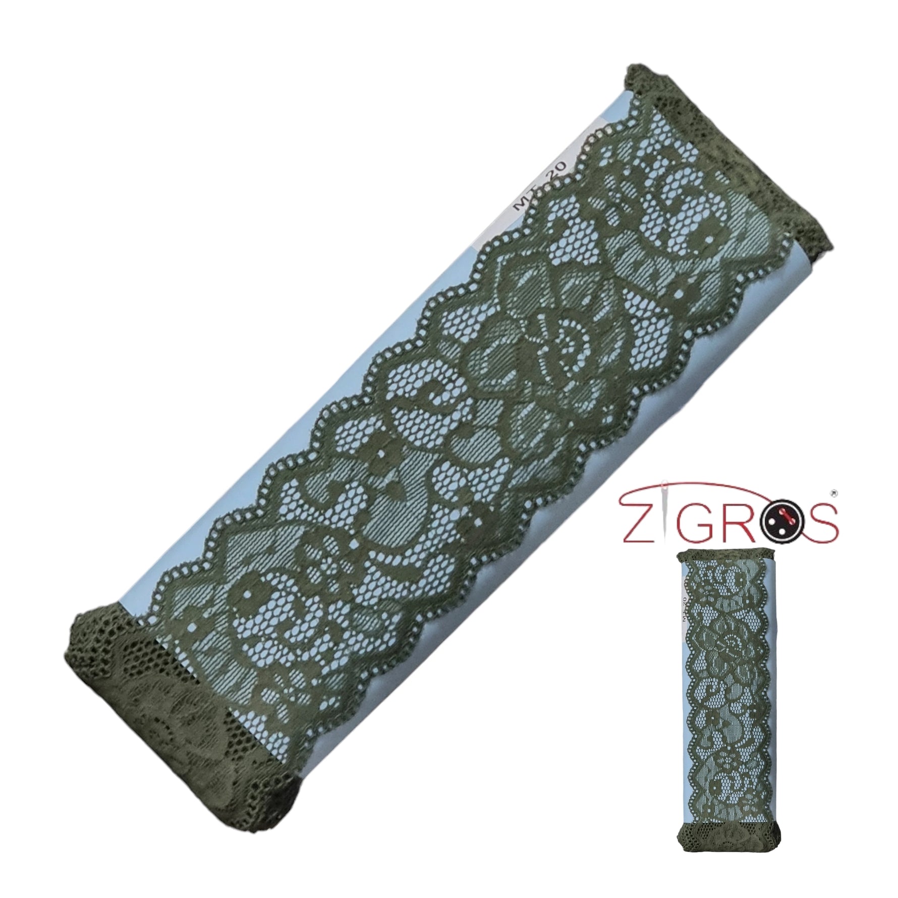 Pizzo Elasticizzato Con Motivo Floreale