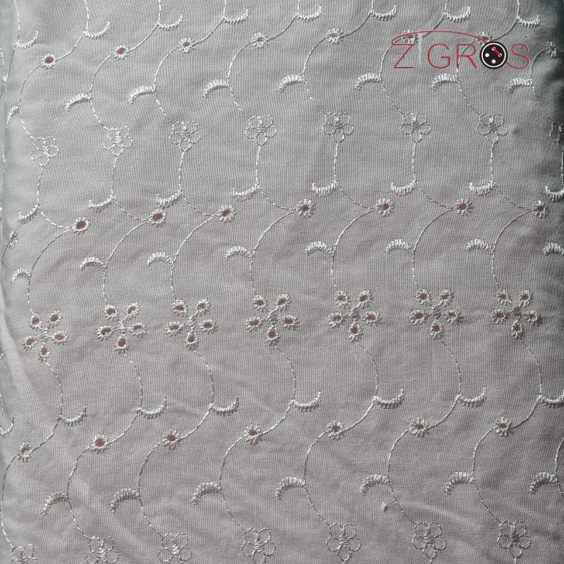 Tessuto stoffa pizzo sangallo 100% cot ricamato ...